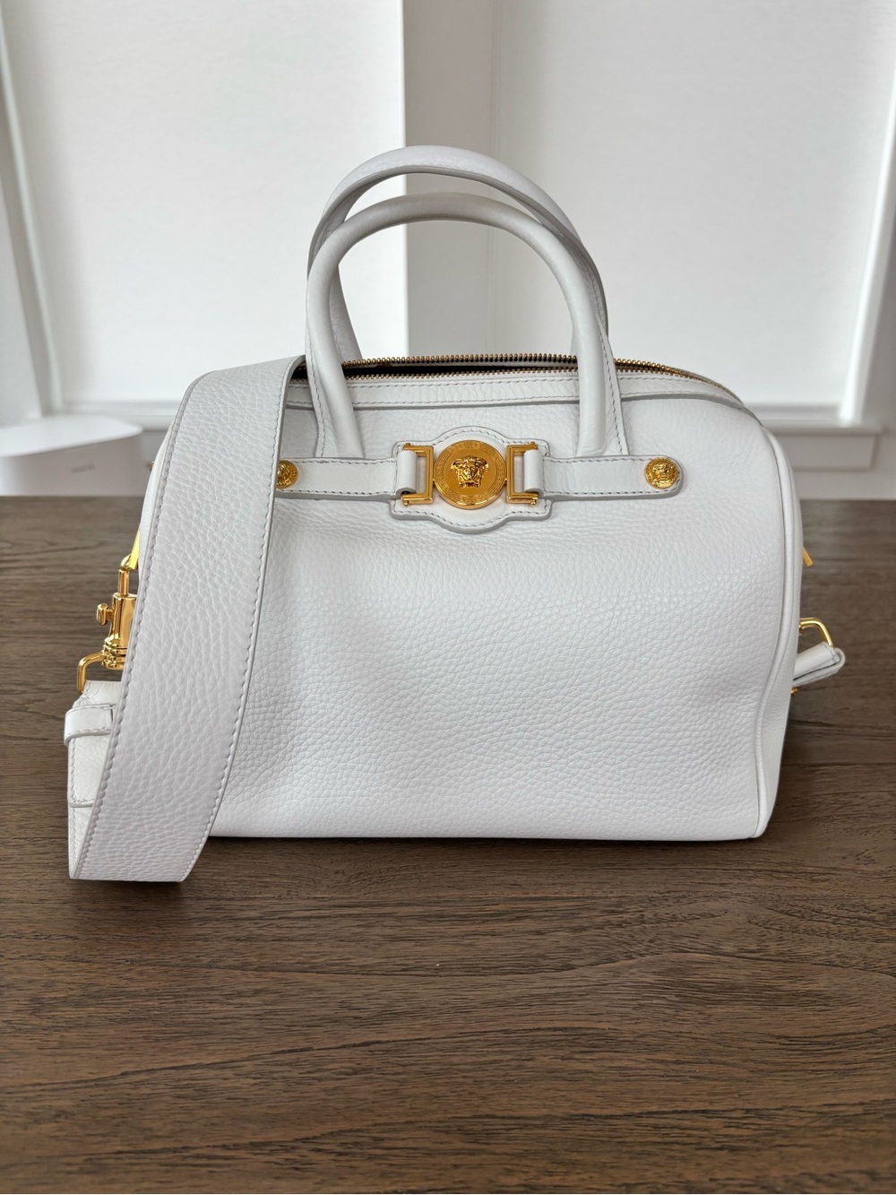 Versace Medusa Logo Top Handle Satchel